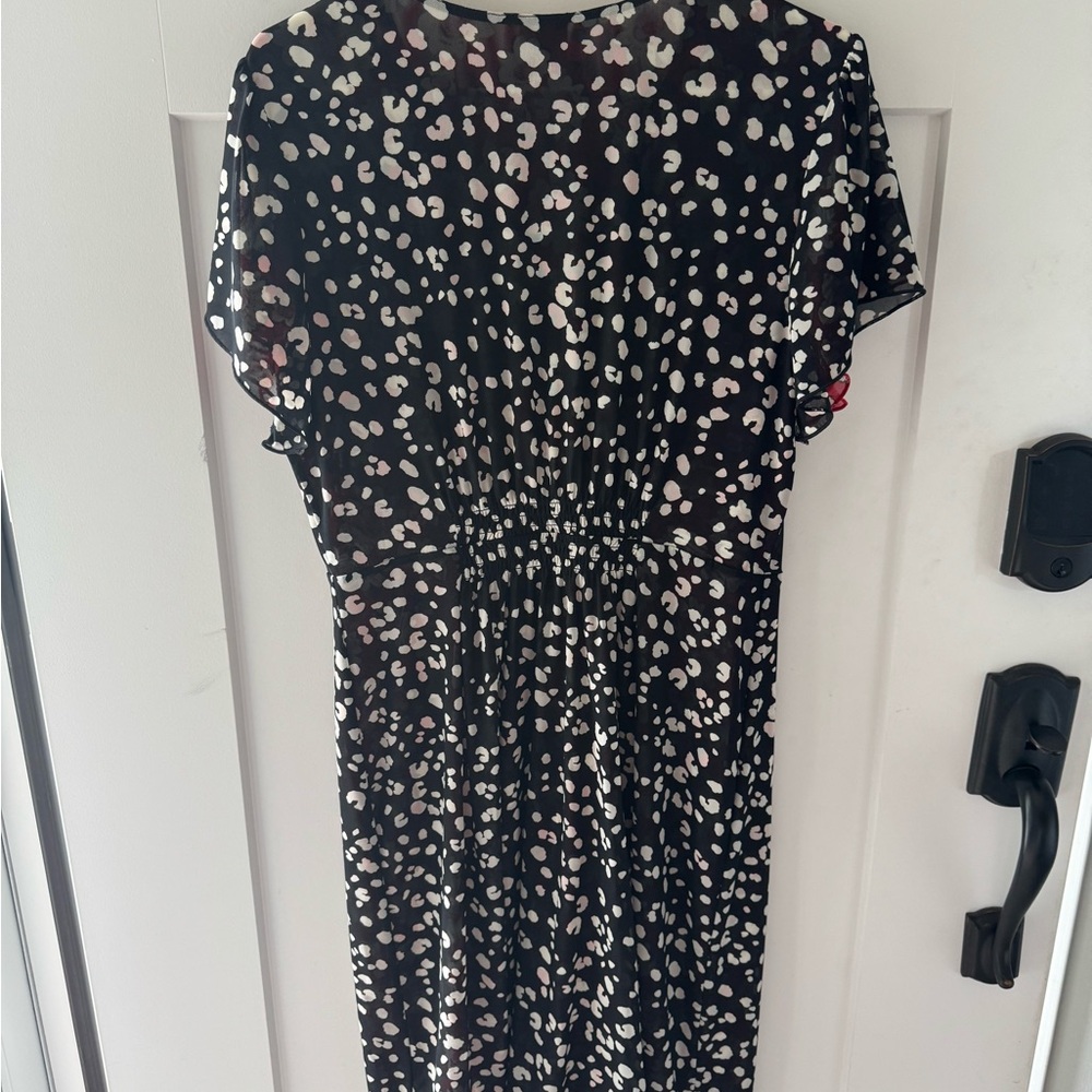 CAbi Gemini Dress 6577 black and white/Red and white reversible dress. - Picture 6 of 9